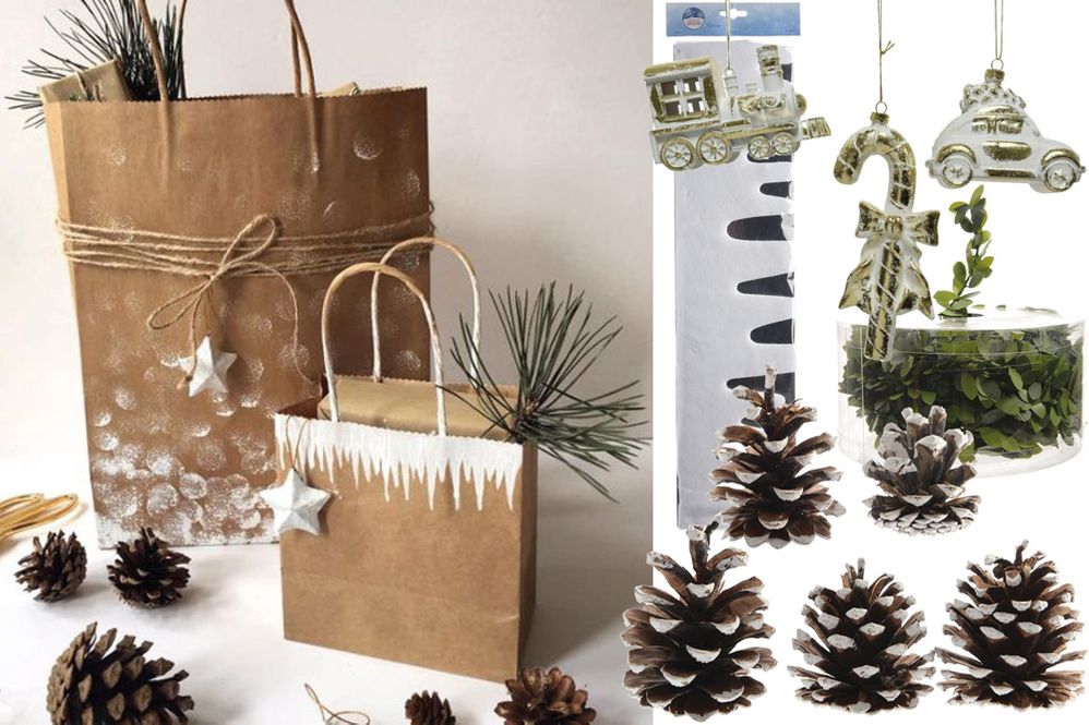 Ispirazioni per impacchettare i regali di Natale in sacchetti di carta decorati – Leroy Merlin